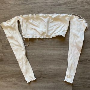 Princess Polly Cropped Long Sleeve Top